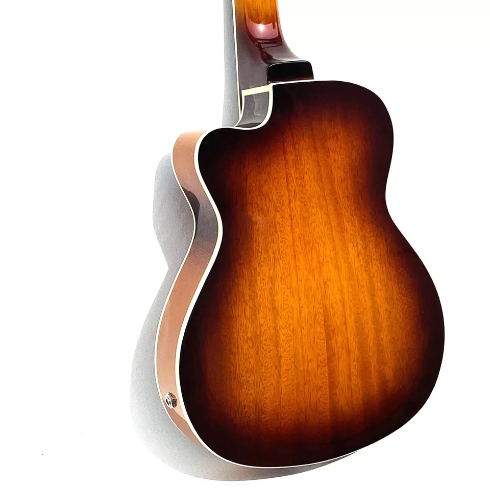 Jazz Ukulele F hole 26'' Mini Acoustic 4 Strings Ukelele With Pickup Single Cut - Image 3 of 3