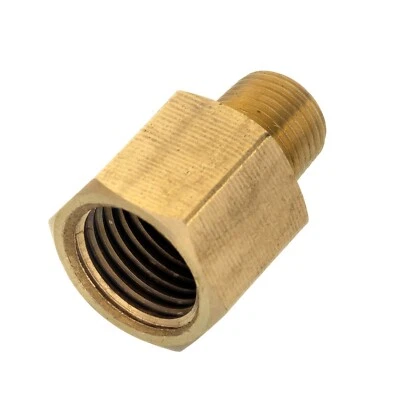 1/8" BSP Male To 1/4" BSP Female Pipe Reducer Hex Thread Adapter Thread Valve