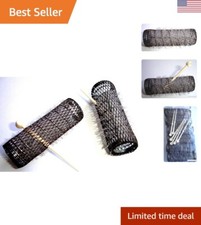 Hair Styling Brush Rollers  Pins - 2 Pack, 12 Rollers, 7/8" x 3" Bristles