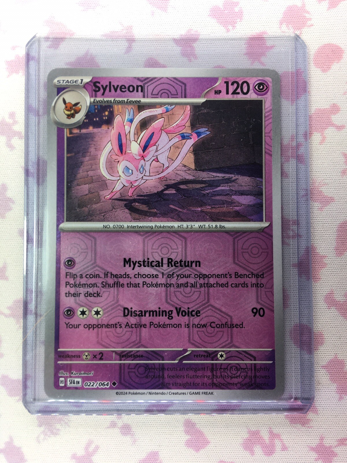 Sylveon 22/64 Reverse Holo NM Scarlet & Violet (Shrouded Fable) Pokémon Card