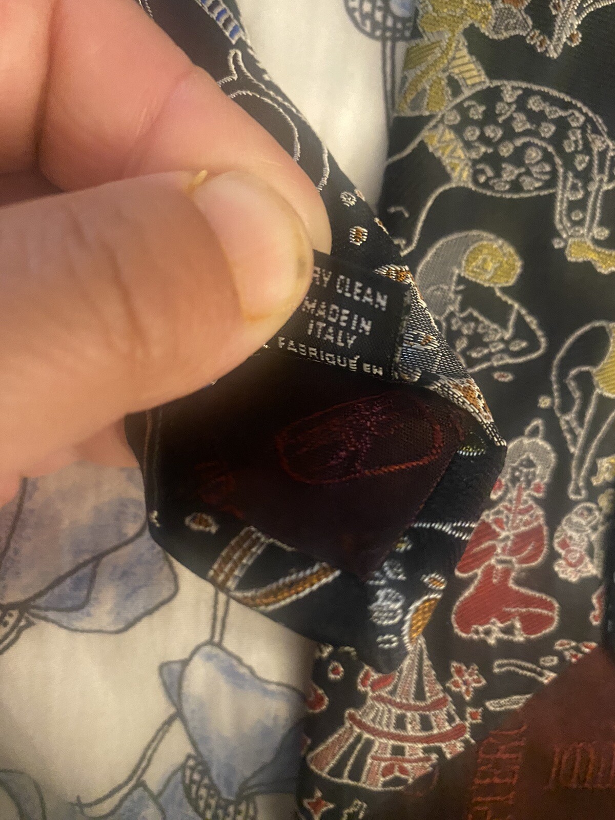 MAGIC CIRCUS PIERO GUIDI 100percent SILK TIE SETA CRAVATTA NECKTIE MADE IN ITALY Rare image 10