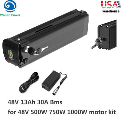 48V 13Ah 500W 750W Motor Kit Lithium Ebike Battery Fat Tire Folding Bike Battery