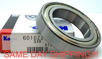 KOYO 6010 ZZ C3 DEEP GROOVE BALL BEARING, METAL SHIELDED 50x80x16