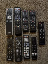 Lot Of 9 Mixed Remote Controls ! Different Brands!