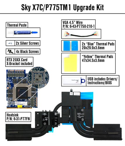  NVIDIA RTX 2070 (N18E-G2); GPU Upgrade Kit; 8GB DDR6;MXM 3.1 for CLEVO P775TM1 - Zdjęcie 1 z 3