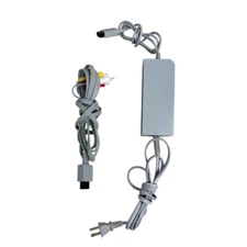 Genuine Nintendo Wii Power Supply RVL-002 - Original OEM AC Adapter w/ AV Cable