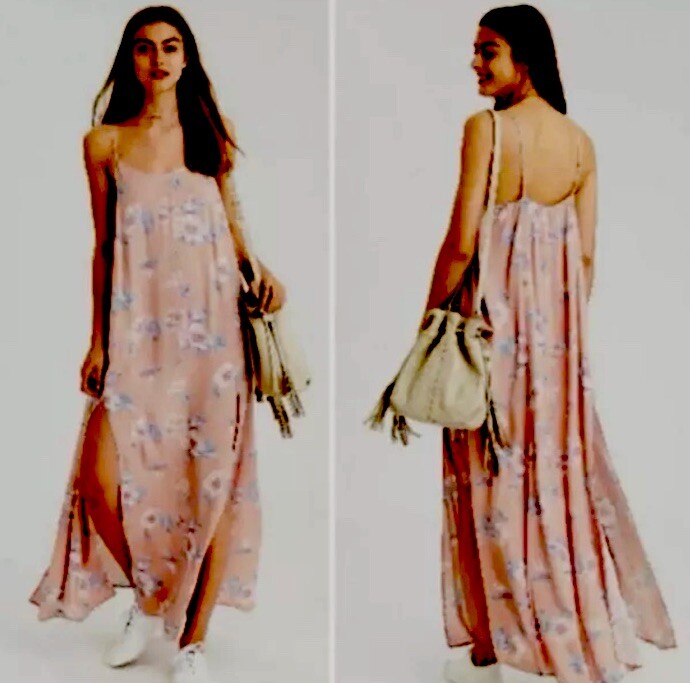 American Eagle Outfitters Dress M Boho Hippie Floral Flowy