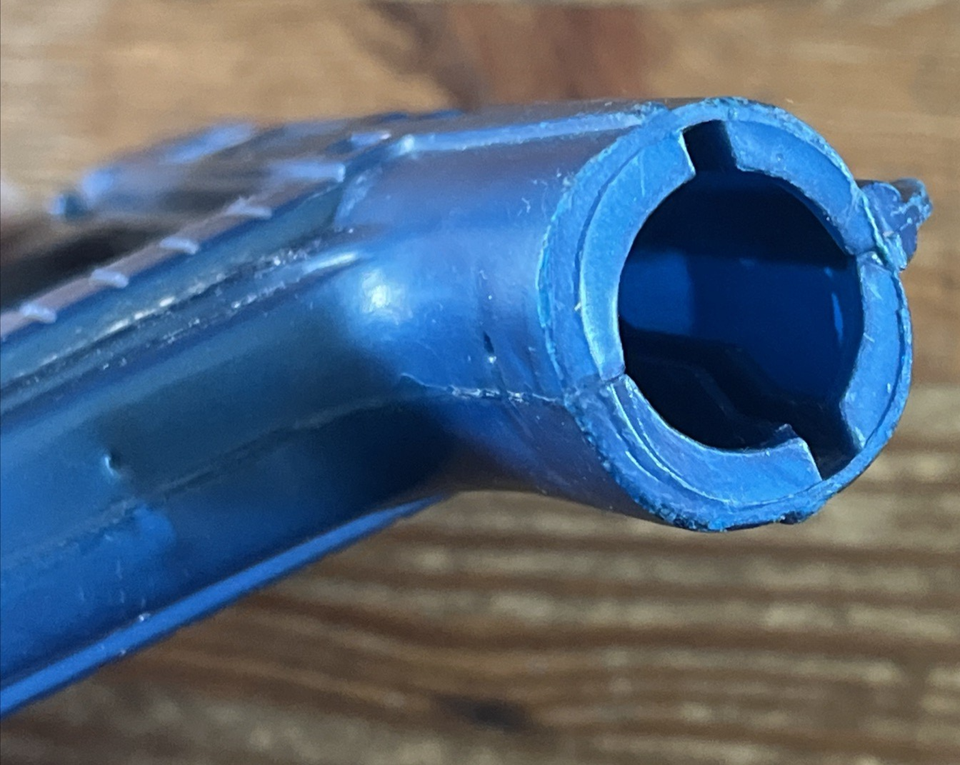 Vintage Blue Rayline Tracer Gun Ray Line Star Trek Toy Disc Shooter | eBay