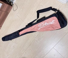 Titleist Pink/Black Club Case Golf Bag Carry Bag Range Bag Rare Japan Used