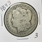 1893 MORGAN SILVER DOLLAR, G DETAILS!