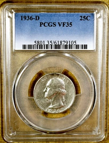 1936-D Washington Quarter — photo from another recent sale