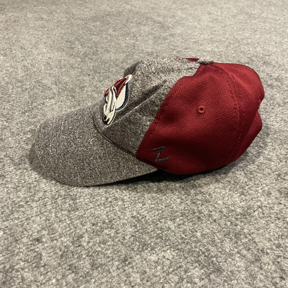 Sombrero Colorado Avalanche Correa Trasera Gris Borgoña NHL Hockey Zephyr Foto 4 de 4