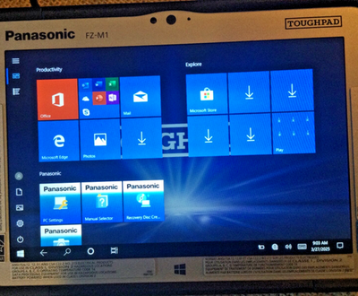 パソコン Panasonic TOUGHPAD タフパッド FZ-M1 タブレット Win11pro