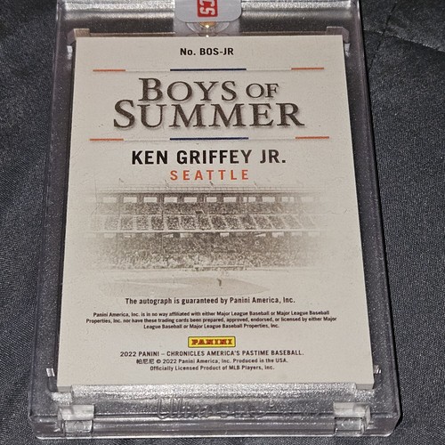 2022 Panini Chronicles - Boys of Summer Autographs Ken Griffey Jr #BOS-JR 28/49 - Picture 6 of 9