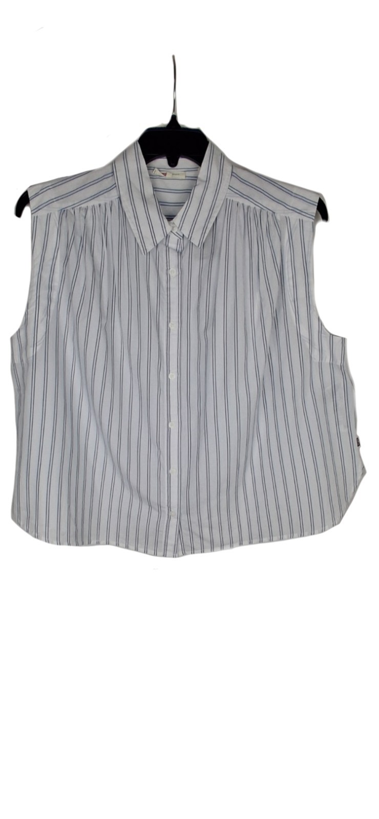Levi's Women's Gracen Button UP Striped   Sleeveless Blouse thumbnail 4