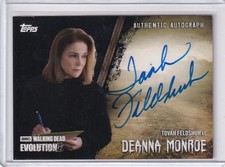 Topps 2017 Walking Dead Evolution Autograph A-TF Tovah Feldshuh Deanna 02/50