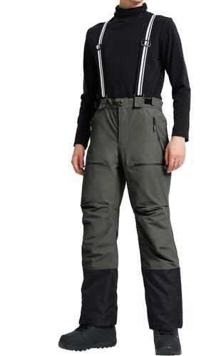 Pantaloni da sci da neve uomo Pioneer Camp impermeabili isolati foderati in pile, medi nuovi con etichette - Foto 2 di 6