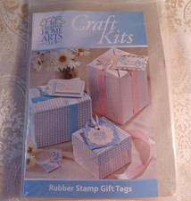 Creative Home Arts Club Rubber Stamp Gift Tags Craft Kit