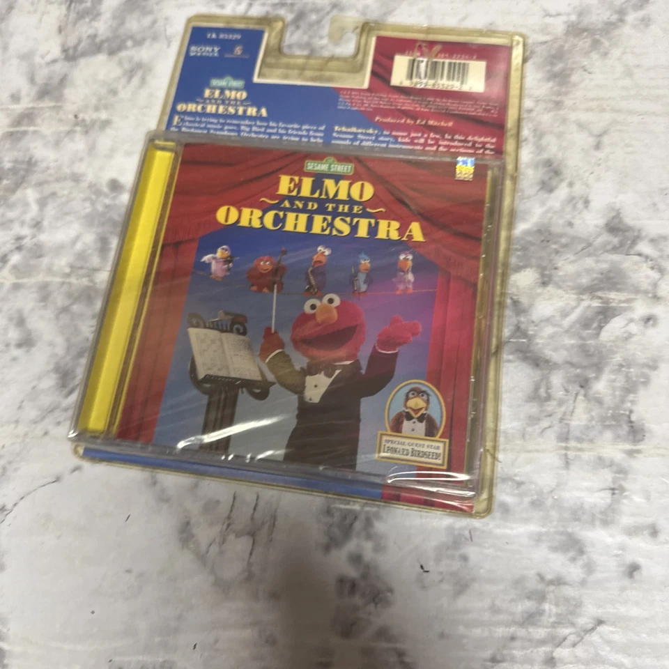 Sesame Streat ELMO AND THE ORCHESTRA Cassette 2001 Sony Wonder RARE New Sealed - Image 2 of 3