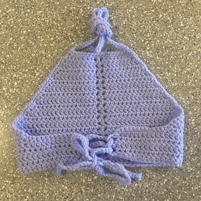 Bralette de ganchillo púrpura lavanda - Top corto hecho a mano - Festival Boho Foto 4 de 4