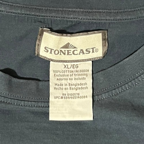 Vintage Stone Cast Outdoor Company Men’s XL Navy Blue T Shirt. Rare.  - Afbeelding 8 van 16