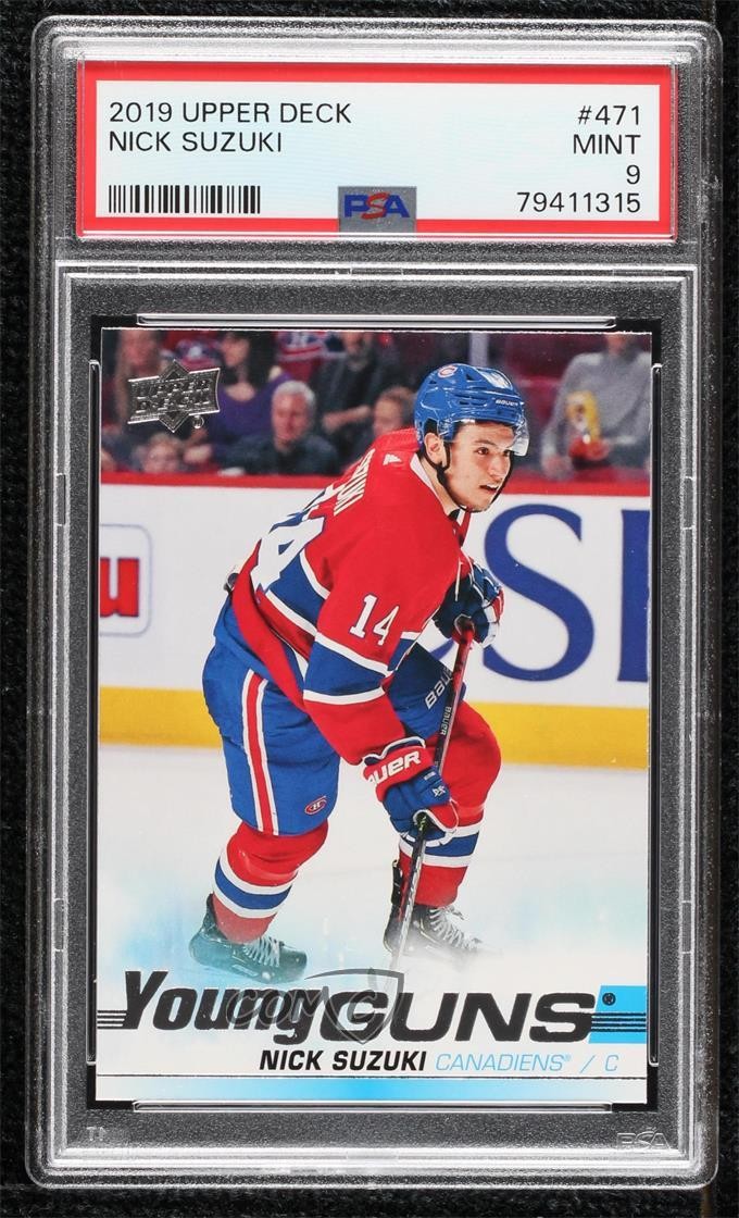 2019-20 Upper Deck Young Guns Nick Suzuki #471 PSA 9 MINT 2bd