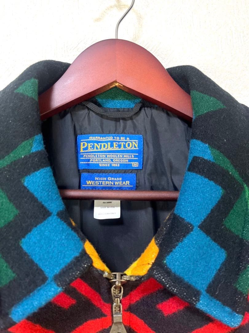 Pendleton Native Pattern Wool Western Jacket Blac… - image 4