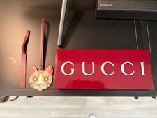 Authentic Gucci cat Bag Charm - Rare Includes Box, Dustbag, Certificate
