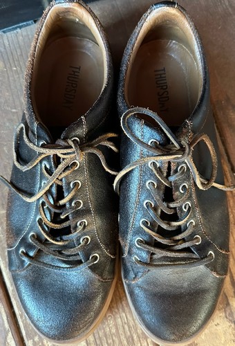 Thursday Boot Co. Premier niedrige Turnschuhe abgenutztes Leder braun Herren Gr. 12 - Bild 5 von 9