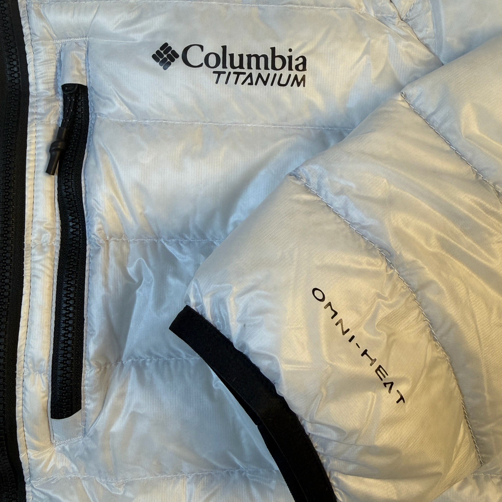 Columbia Titanium Omni-Heat Artic Crest Down Hooded Jacket Women's 1X New $280 thumbnail 6