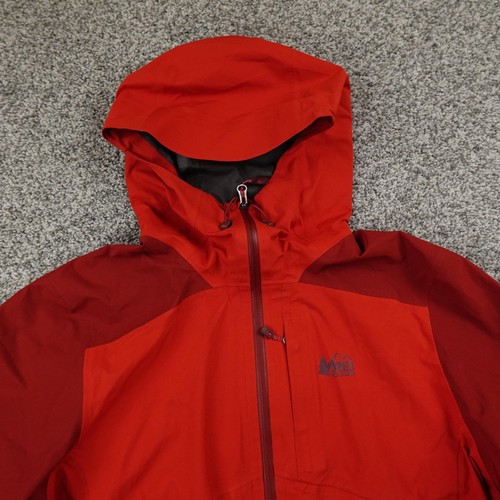 REI Co-op Jacket Womens L Red Xerodry GTX GORETEX Waterproof Rain Coat Hiking - Picture 3 of 15