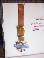 Harley Davidson Crest POCKET WATCH FOB Strap NOS, 1970's