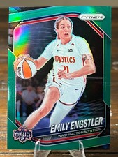 2025 Panini WNBA Prizm #84 Emily Engstler Green Prizm Variation Washington