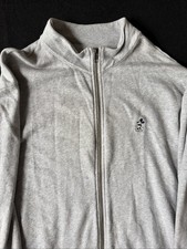 Disney Parks Mickey Mouse Embroidered Unisex Gray Zip Up Sweatshirt Large