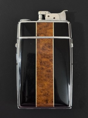 vintage art deco cigarette case Vintage Art Deco Evans Black Enamel Lighter / Cigarette Case