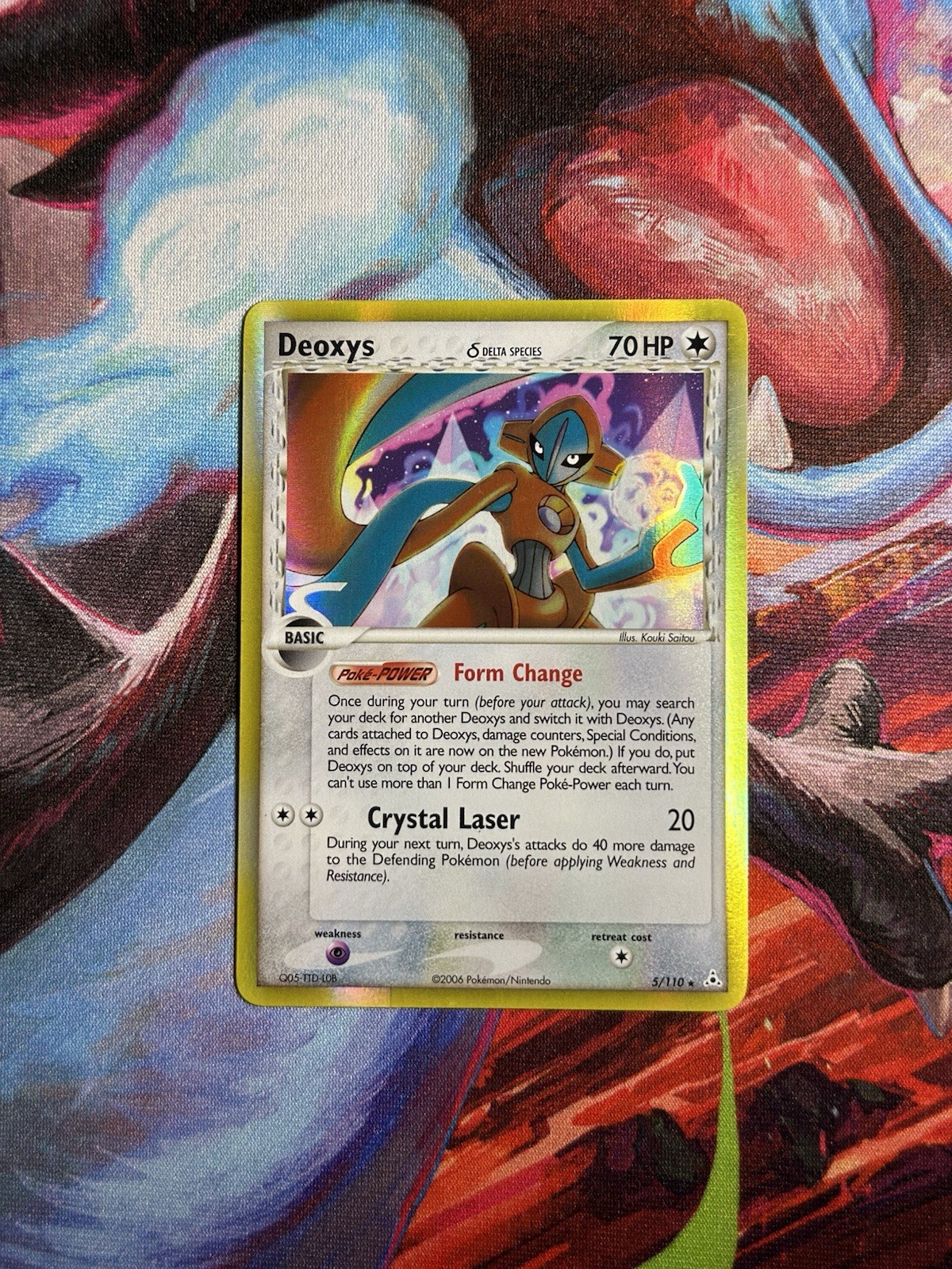 Deoxys (Normal) - 5/110 - Holo Rare NM, English Pokemon EX Holon Phantoms