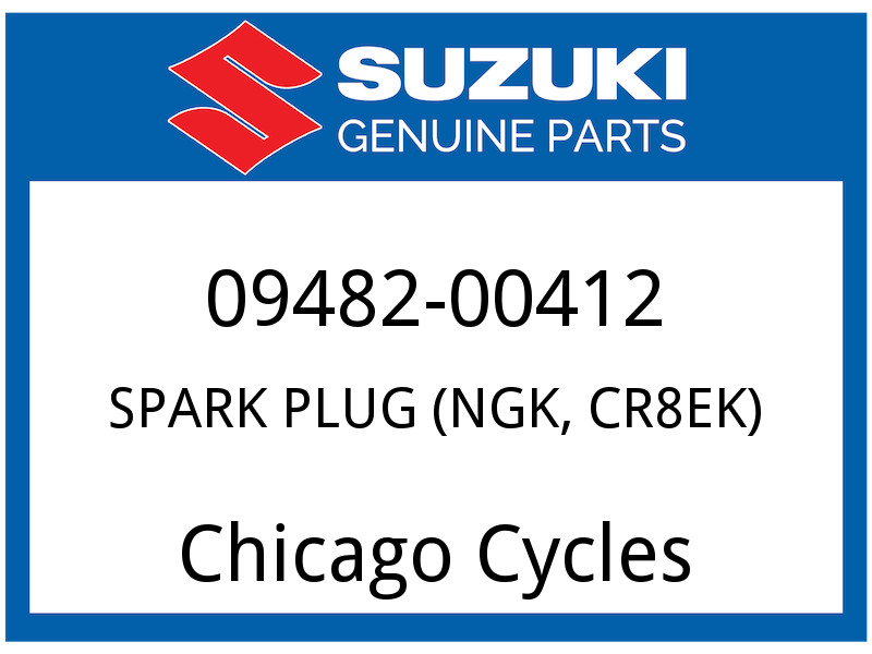 Suzuki OEM Part 09482-00412 SPARK PLUG CR8EK