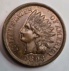 1893 Indian Head Cent Choice BU/Uncirculated Brown