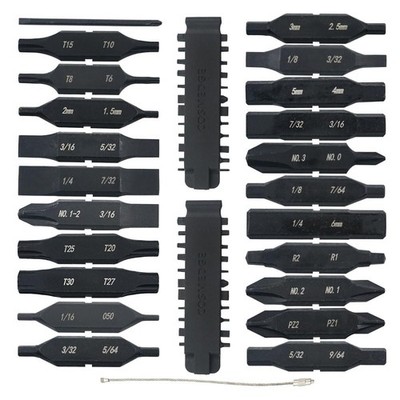 22PC Flat Bit Kit Set for Leatherman, Replacement Double-Ended Flat Screwdriv...