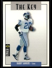 1995 Collector's Choice Update #U62 Barry Sanders Lions Football Card 1303L