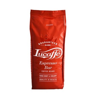 Lucaffe Espresso Bar ganze Bohnen 1kg, Kaffeebohnen Arabica Robusta, Crema