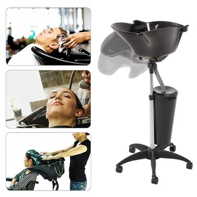 PRESENT-HOUSE1 Portable Salon Mobile Hair Washing Basin Backwash Shampoo Bowl Sink Stand Unit