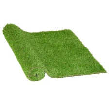 9.8x3.3ft Artificial Grass Turf Fake Mat Lawn Synthetic Backed Drainage Hole
