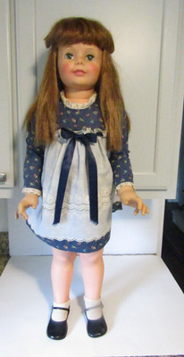 Vtg 1960's IDEAL Original PATTI PLAYPAL Doll Life Sized Auburn Hair C35 NICE!