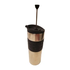 Bodum Frech Press Travel Tumbler, 15 oz, Double Walled Stainless Steel