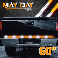 Recon 26416md Mayday Strobing 60 Led Tailgate Light Bar Whiteamber