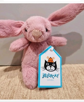 Jellycat Bunny Tulpe Neu mit Etikett Original 2022 Taschenanhänger Rosa Häschen