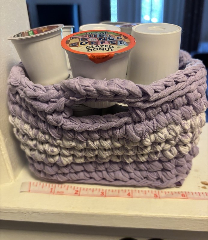 Handmade Crochet Basket (Contents Are For Display Only & NOT Included)