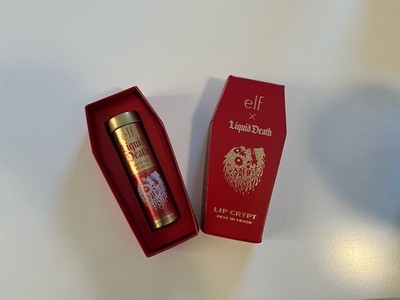 Elf Cosmetics X LIQUID DEATH Lip Embalm 1pc Lip Balm REST IN PEACH Sold Out New
