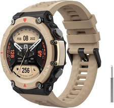 Watch Band Compatible with Amazfit T-Rex 2 Outdoor GPS Smartwatch, Soft Silicone